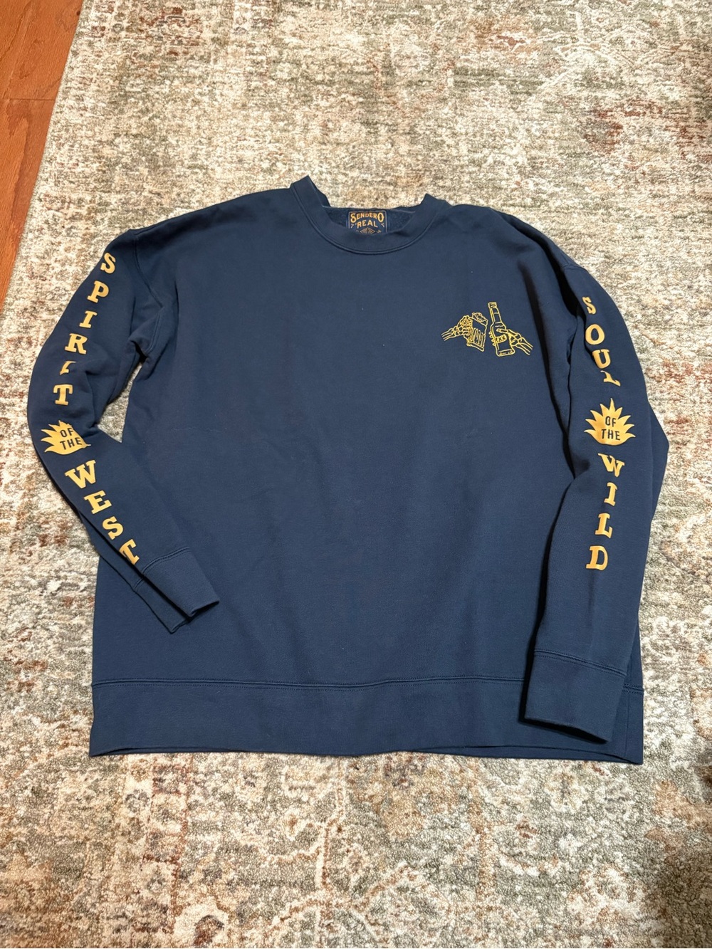 Sendero Navy Long Sleeve Crew Neck